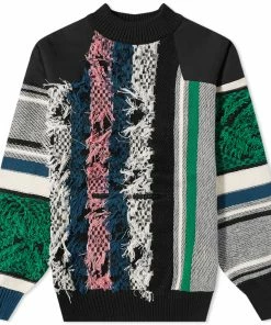 Sacai Rug Jacquard Pullover Knit