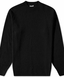 Auralee Cotton Linen Crew Knit