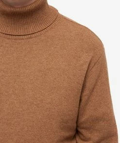 Universal Works Recycled Wool Roll Neck Knit -Outlet Sweaters Store 01 09 2022 AJ 27408 CML 10 1