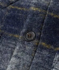 Universal Works Check Wool Fleece Cardigan -Outlet Sweaters Store 01 09 2022 si 27717 nygy 3