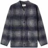 Universal Works Check Wool Fleece Cardigan