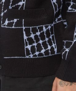 Obey Dryden Cardigan 9 Obey Dryden Cardigan -Outlet Sweaters Store 01 11 2022 LL 151010027BKM 5 1