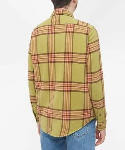 Adsum Classic Plaid Shirt -Outlet Sweaters Store 01 11 2022 NS ADSM CLSCSHRT OLV 8 1