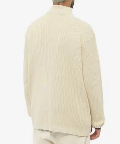 Fred Perry Authentic Fred Perry Textured Funnel Neck Jumper -Outlet Sweaters Store 01 11 2022 ml k4541 691 8