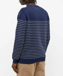 Albam Striped Crew Knit -Outlet Sweaters Store 02 02 2021 JA ALM411924121 002 4 1