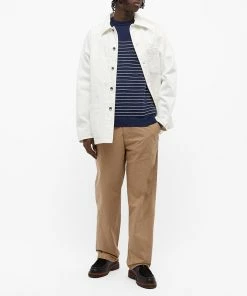 Albam Striped Crew Knit -Outlet Sweaters Store 02 02 2021 JA ALM411924121 002 m5 1