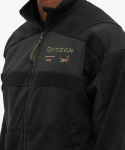 Reebok Outdoor Fleece Jacket -Outlet Sweaters Store 02 05 2022 AJ HB5956 BLK 10 1