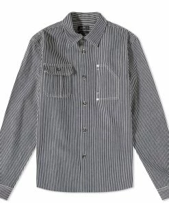 A.P.C. Gabin Stripe Work Overshirt