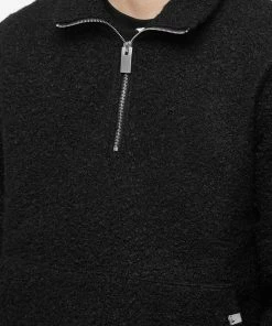 1017 ALYX 9SM Sherpa Fleece Popover Quarter Zip 9 1017 ALYX 9SM Sherpa Fleece Popover Quarter Zip -Outlet Sweaters Store 02 07 2022 SI AAMSW0141FA01 BLK0001 10 1