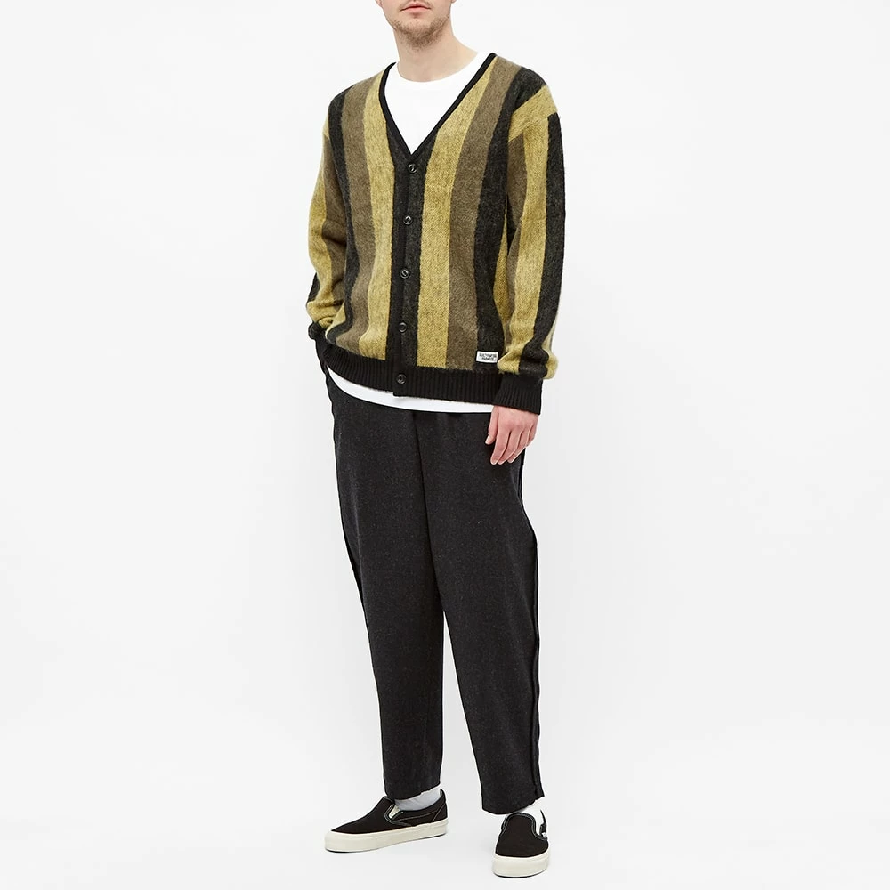 Wacko Maria Striped Mohair Cardigan 6 Wacko Maria Striped Mohair Cardigan - Image 6