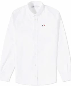 Maison Kitsune Maison Kitsuné Tricolor Fox Patch Classic Shirt