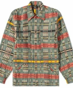 RRL Brown Bear Multi Check Overshirt