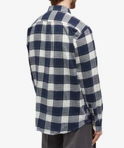 Foret Dale Check Shirt -Outlet Sweaters Store 03 10 2022 aj f846 nv 8