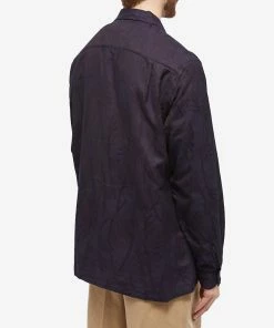 Blue Blue Japan Indigo Dyed Susuki Jacquard Open Collar Shir -Outlet Sweaters Store 03 10 2022 ml 1002144 970 8