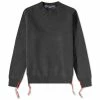 Comme Des Garçons Homme Lambswool Distressed Crew Knit