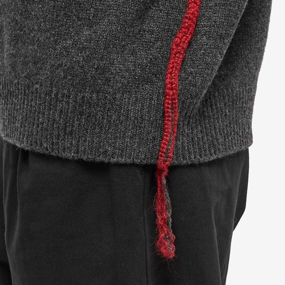 Comme Des Garçons Homme Lambswool Distressed Crew Knit 5 Comme Des Garçons Homme Lambswool Distressed Crew Knit - Image 5