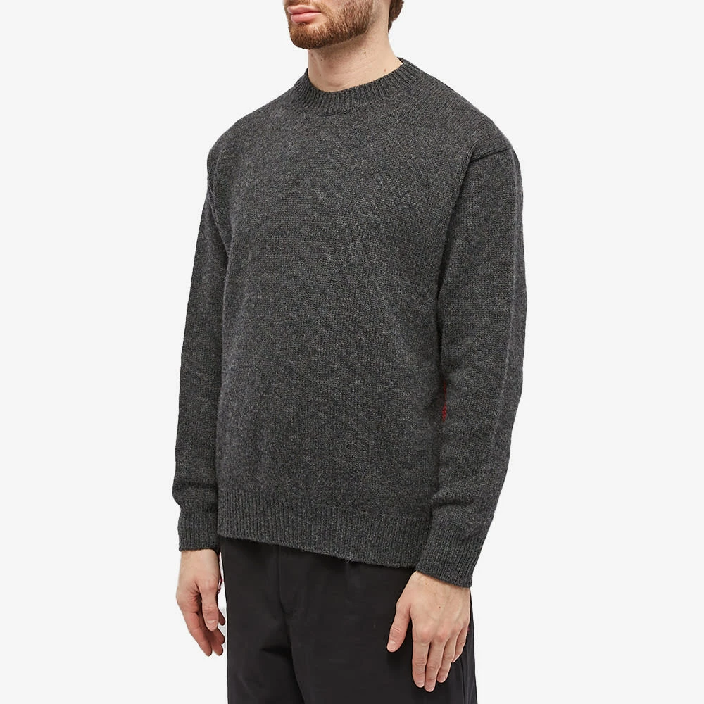 Comme Des Garçons Homme Lambswool Distressed Crew Knit 2 Comme Des Garçons Homme Lambswool Distressed Crew Knit - Image 2