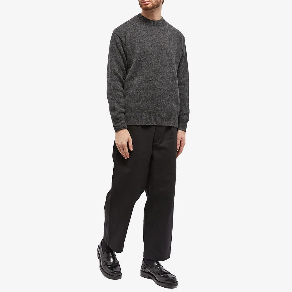 Comme Des Garçons Homme Lambswool Distressed Crew Knit 4 Comme Des Garçons Homme Lambswool Distressed Crew Knit - Image 4