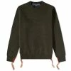 Comme Des Garçons Homme Lambswool Distressed Crew Knit