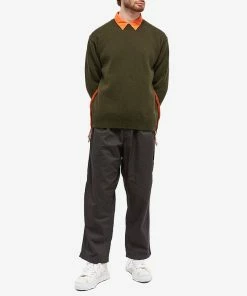 Comme Des Garçons Homme Lambswool Distressed Crew Knit -Outlet Sweaters Store 03 10 22 jf hj n007 051 3 m9