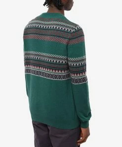 Barbour Winterborne Fairisle Crew Knit 7 Barbour Winterborne Fairisle Crew Knit -Outlet Sweaters Store 03 11 2022 SI MKN1425GN91 8 1