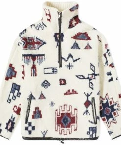 Isabel Marant Marlo Ikat Fleece Jacket