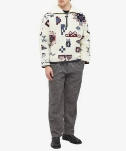 Isabel Marant Marlo Ikat Fleece Jacket -Outlet Sweaters Store 04 01 2022 si 23pma0061ha a1c14h 23ec m9