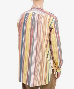 Engineered Garments 19th Century Stripe Button Down Shirt -Outlet Sweaters Store 04 03 2022 AJ KM009 MLT 8 1