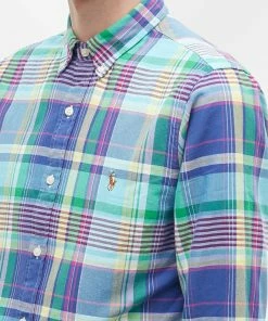Polo Ralph Lauren Button Down Oxford Check Shirt 9 Polo Ralph Lauren Button Down Oxford Check Shirt -Outlet Sweaters Store 04 05 2022 GH 710873203001 10 1