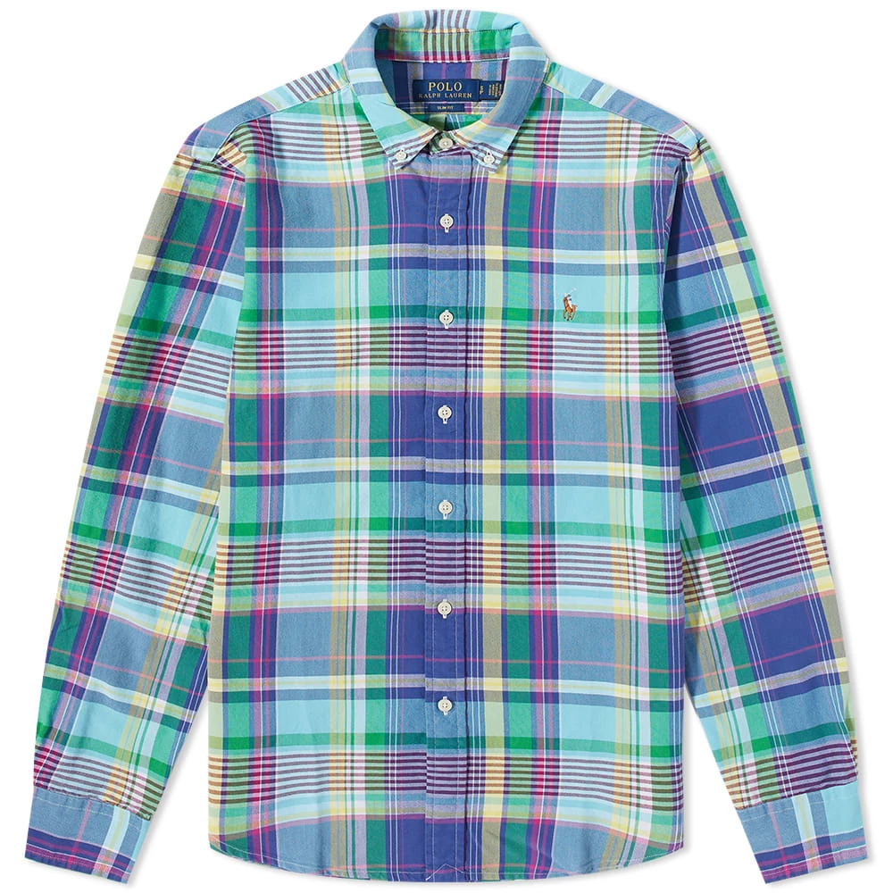 Polo Ralph Lauren Button Down Oxford Check Shirt 1 Polo Ralph Lauren Button Down Oxford Check Shirt