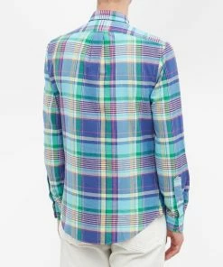 Polo Ralph Lauren Button Down Oxford Check Shirt 7 Polo Ralph Lauren Button Down Oxford Check Shirt -Outlet Sweaters Store 04 05 2022 GH 710873203001 8 1
