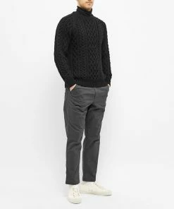 Inverallan 1A Cable Crew -Outlet Sweaters Store 04 08 20 1A CC BLK m5 1
