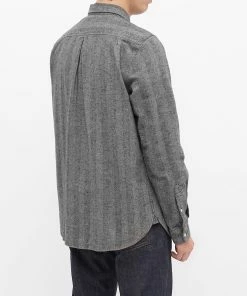 Barbour Junction Shirt - White Label -Outlet Sweaters Store 04 09 2020 MSH4769GY52 5 1