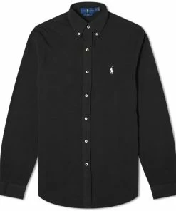 Polo Ralph Lauren Slim Fit Button Down Pique Shirt