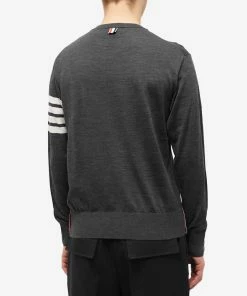 Thom Browne Classic Merino Crew Knit -Outlet Sweaters Store 04 11 2022 AJ MKA002A Y1014 022 8 1