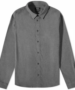 A.P.C. Vincent Logo Flannel Shirt