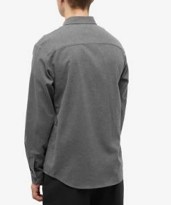 A.P.C. Vincent Logo Flannel Shirt -Outlet Sweaters Store 04 11 2022 SI COEUT H12426 PLA 8 1