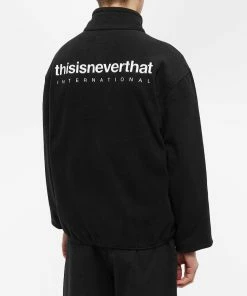 Thisisneverthat INTL. Fleece Jacket -Outlet Sweaters Store 05 01 2023 GH TN223FOWLS01 BK 8 1