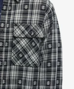 Thisisneverthat African Check Shirt -Outlet Sweaters Store 05 01 2023 JC TN223WSHTL05 BK 10 1