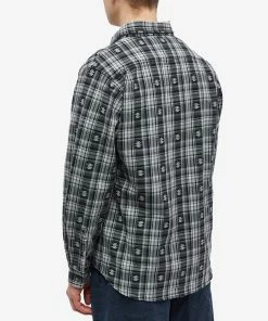 Thisisneverthat African Check Shirt -Outlet Sweaters Store 05 01 2023 JC TN223WSHTL05 BK 8 1