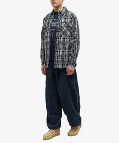 Thisisneverthat African Check Shirt -Outlet Sweaters Store 05 01 2023 JC TN223WSHTL05 BK m9 1