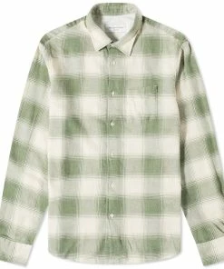 Officine Generale Giacomo Brushed Check Shirt