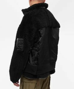 Sacai Faux Shearling Nylon Fleece Jacket 7 Sacai Faux Shearling Nylon Fleece Jacket -Outlet Sweaters Store 05 10 2022 ns 22 02903m 001 8