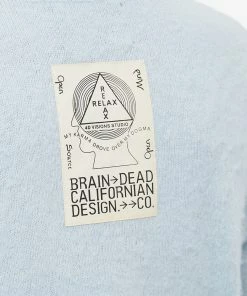 Brain Dead Siperfuzz Logohead Crew Knit -Outlet Sweaters Store 05 12 2022 BLR BDF22O12002639BL12 10 1
