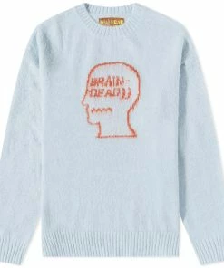 Brain Dead Siperfuzz Logohead Crew Knit