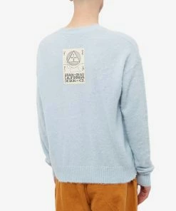 Brain Dead Siperfuzz Logohead Crew Knit -Outlet Sweaters Store 05 12 2022 BLR BDF22O12002639BL12 8 1