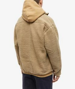Thisisneverthat SP Sherpa Fleece Jacket -Outlet Sweaters Store 06 01 2023 TB TN223BOWHS01 BG 8 1