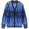 AMIRI Argyle Mohair Cardigan