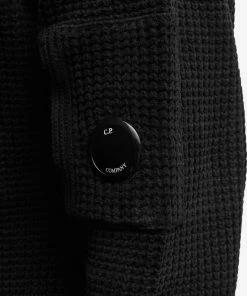 C.P. Company Chenille Crew Neck Knit -Outlet Sweaters Store 06 07 2022 LL 13CMKN016A 005558G 999 5 1