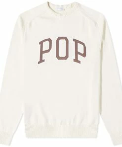 POP Trading Company Arch Logo Crew Knit